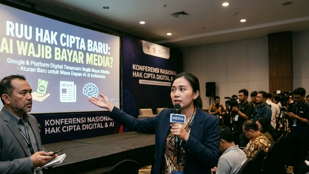 Draft RUU Hak Cipta mengatur AI, media, dan platform digital. Google hingga AI berpotensi wajib membayar kompensasi kepada perusahaan pers.