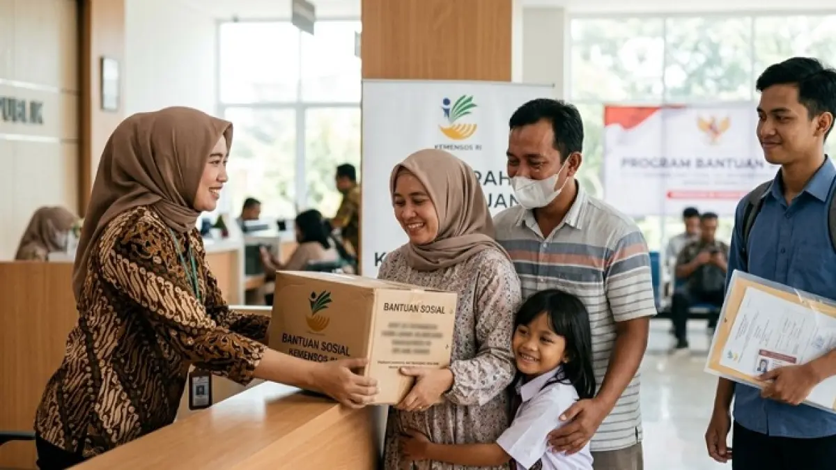 7 bansos Juli 2026 siap cair, mulai PKH, BPNT, bantuan beras, PIP hingga KIP Kuliah. Simak daftar lengkap penerima dan jadwalnya. (Ilustrasi Gemini AI)