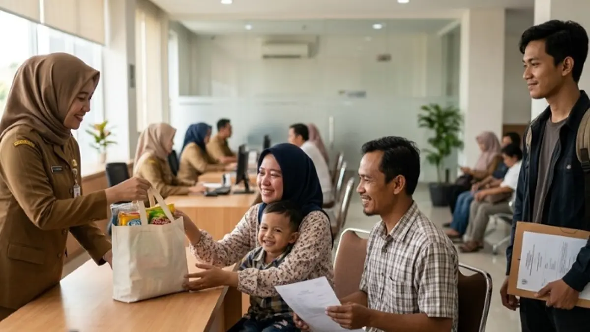 Bansos Juli 2026 mulai disalurkan. Ada PKH, BPNT, bantuan beras, PIP hingga KIP Kuliah dengan nominal hingga jutaan rupiah. (Ilustrasi Gemini AI)