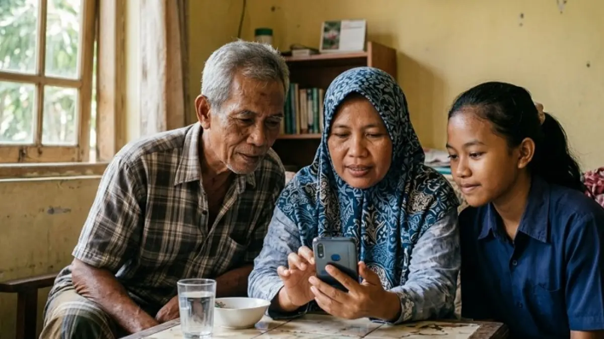 Bansos Tahap 3 Juli 2026 mulai cair. Simak cara cek penerima PKH, BPNT, bantuan beras, hingga nominal bantuan terbaru. (Ilustrasi Gemini AI)