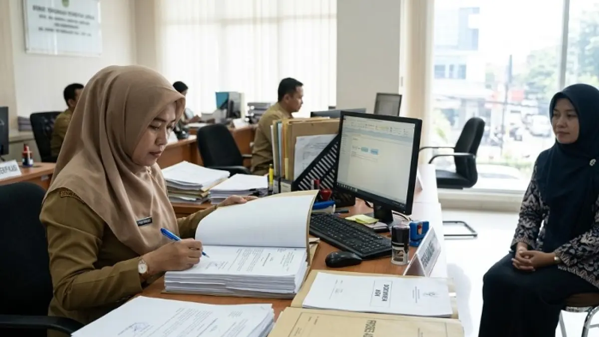 TPG THR 100 persen Guru ASN 2026 belum cair. Pemerintah pusat masih menunggu tahapan awal sebelum pencairan dana ke daerah. (Ilustrasi Gemini AI)