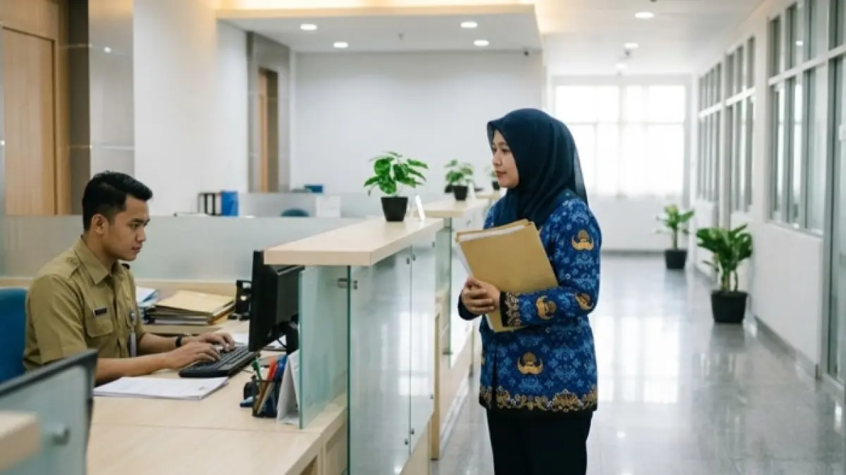 TPG THR 2026 belum memiliki kepastian hingga awal Juli. Guru mempertanyakan tindak lanjut pemerintah meski batas pelaporan pemda telah berakhir. (Ilustrasi Gemini AI)