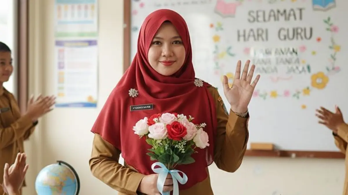 TPG THR 100 persen 2026 masih menunggu proses dari pemerintah pusat. Simak kabar terbaru pencairan TPG dan 22.162 guru yang lulus PPG 2026.(Gemini AI)