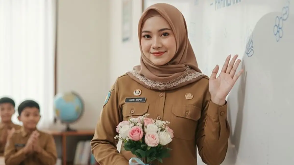 TPG THR 100 persen Juli 2026 masih dinantikan guru ASN. Simak penjelasan KMK Nomor 372 Tahun 2025 serta perkembangan pencairan TPG reguler.(Gemini AI)