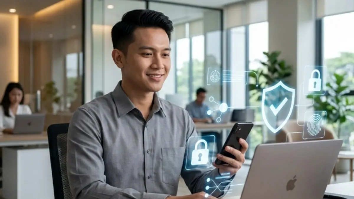 Cara aktivasi MFA ASN Digital wajib dipahami seluruh ASN agar login BKN lebih aman menggunakan Google Authenticator. (Ilustrasi Gemini AI)