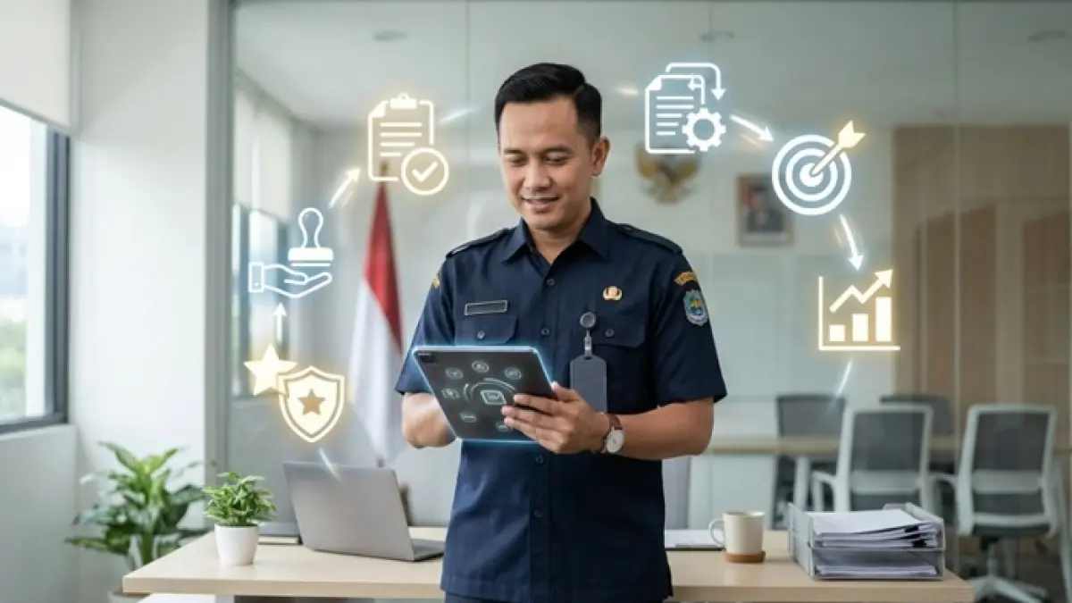Cara isi e-Kinerja BKN 2025 lengkap mulai pembuatan SKP, pengisian RHK hingga penilaian agar cepat disetujui atasan. (Ilustrasi Gemini AI)