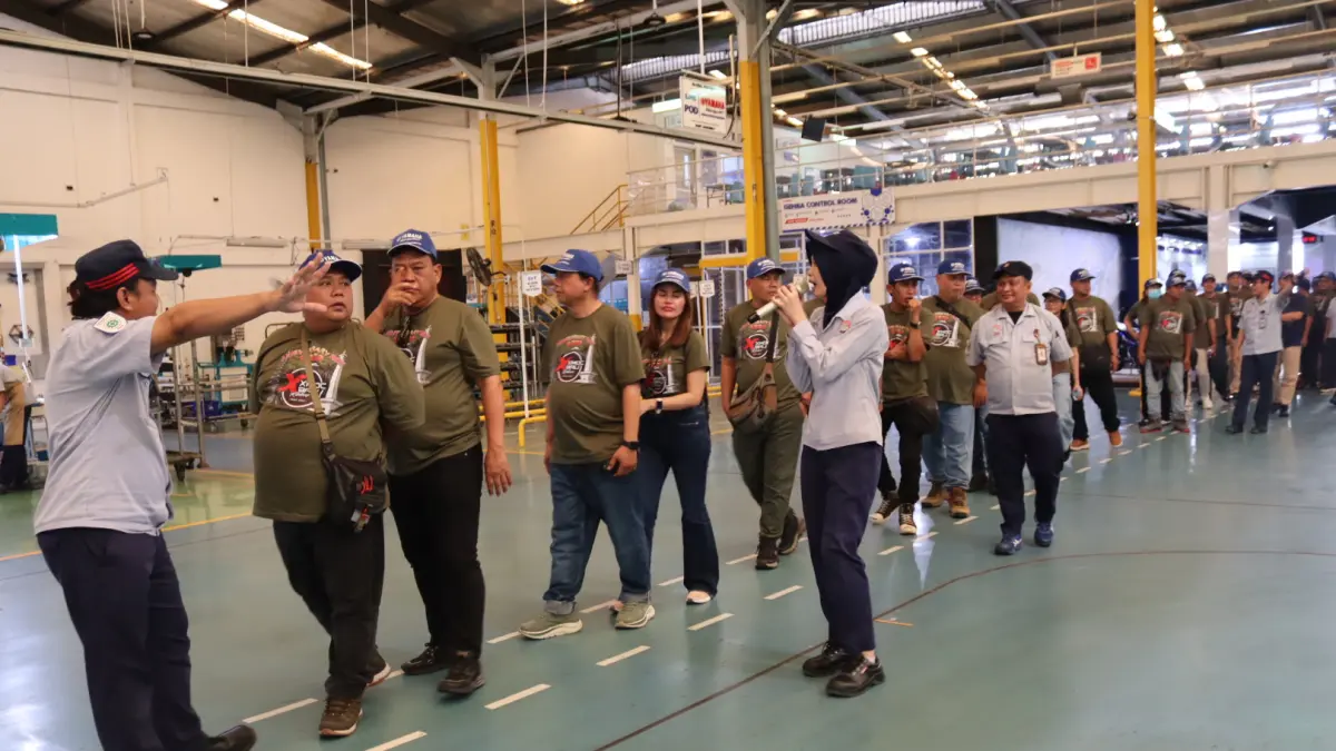 Factory Visit Yamaha, XMAX Owners Community Bali Intip Standar Produksi Berkelas Global. (Foto: Yamaha untuk Radar Tulungagung)