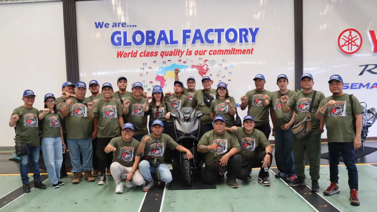 Factory Visit Yamaha, XMAX Owners Community Bali Intip Standar Produksi Berkelas Global. (Foto: Yamaha untuk Radar Tulungagung)