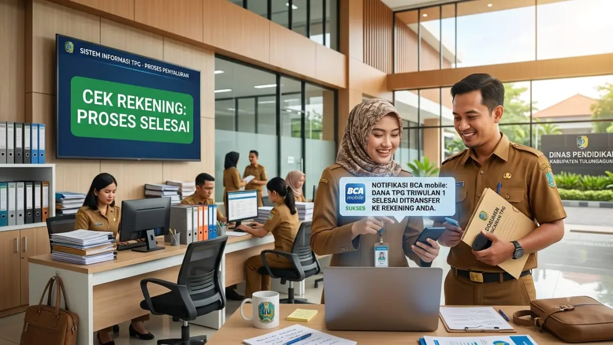 Pencairan TPG terbaru masih berproses. Simak tahapan penyaluran, proses verifikasi data, dan informasi penting yang wajib diketahui guru.
