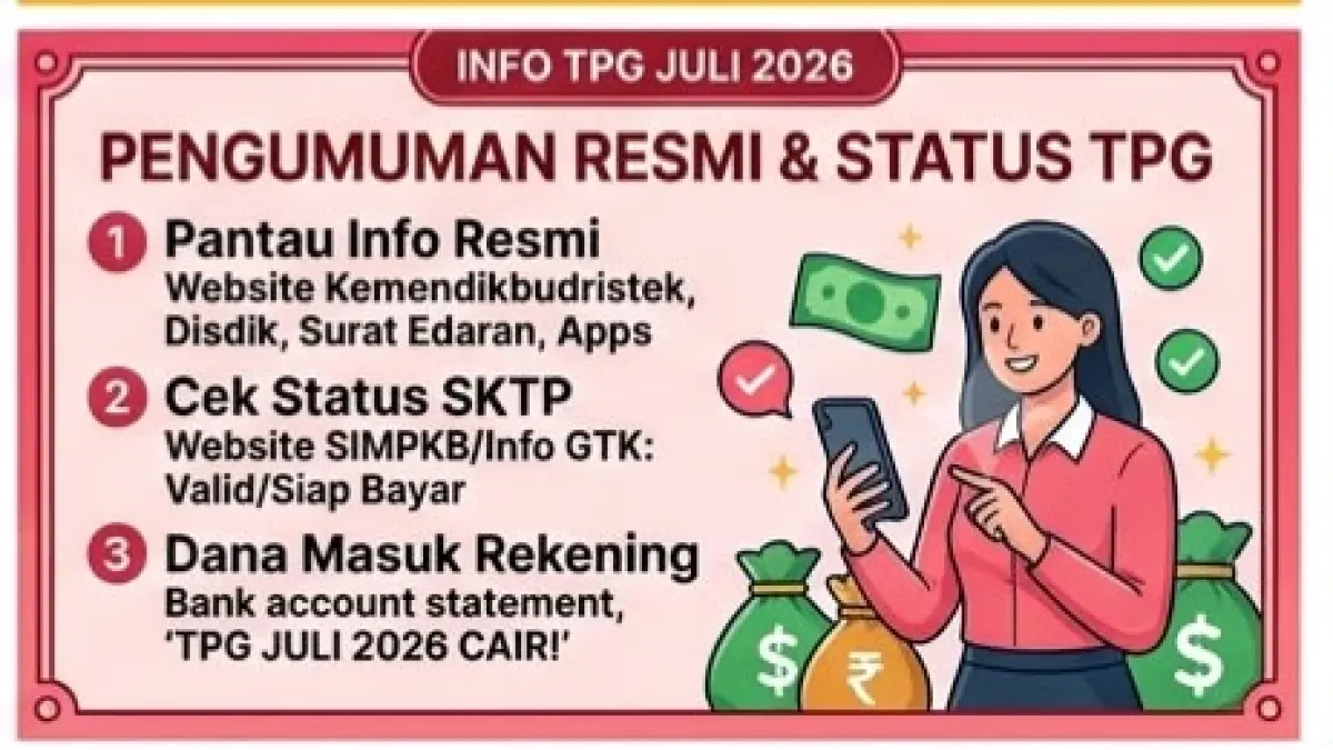 SKTP Info GTK Juli 2026 mulai diproses. Cek jadwal penerbitan SKTP, SP2D, dan syarat agar pencairan TPG tidak tertunda.