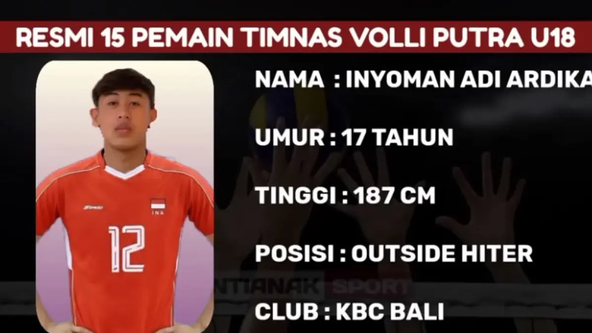 Catat jadwal ASEAN Championship U-18 2026 hari ini! Timnas Voli Putra Indonesia siap tantang kekuatan Cina live di Moji TV. Intip head to head di sini! (Screenshot Youtube)