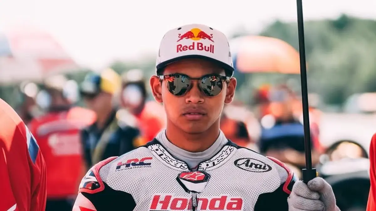 Hasil Latihan Bebas 2 Moto3 Jerman 2026 tempatkan Maximo Quilles jadi yang tercepat. Pembalap Indonesia Veda Ega Pratama pilih simpan tenaga untuk sesi Q2! (Screenshot Instagram)