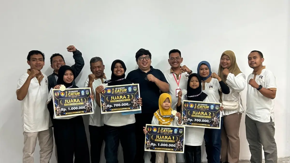 Percasi Tulungagung sukses raih runner-up juara umum dalam Kejurprov Catur Jatim 2026. (PERCASI TULUNGAGUNG)