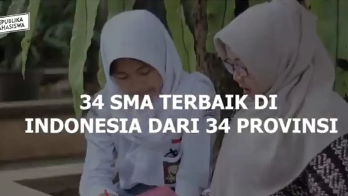 Daftar 20 SMA terbaik di Indonesia berdasarkan nilai UTBK, MAN Insan Cendekia Serpong masih jadi yang terbaik.
