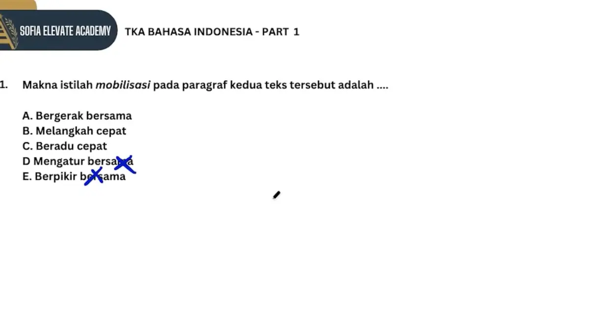 Persiapan TKA 2026 Bahasa Indonesia semakin matang. Pelajari cara menjawab soal pemahaman tekstual beserta pembahasan istilah yang sering muncul.