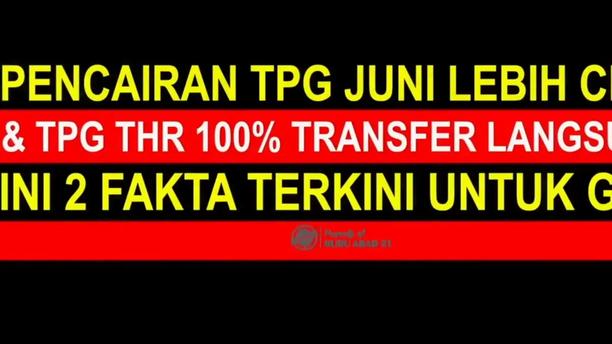 TPG THR 100 persen guru 2026 berpotensi ditransfer langsung dari pusat setelah DPR menyoroti keterlambatan penyaluran di sejumlah daerah.
