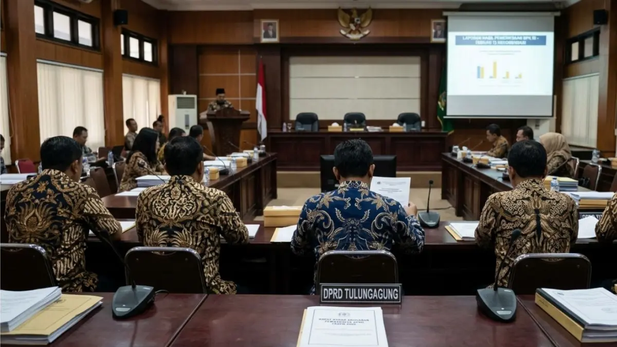 Banggar DPRD Tulungagung meminta Pemkab Tulungagung segera menindaklanjuti 12 temuan BPK.(ILUSTRASI AI)