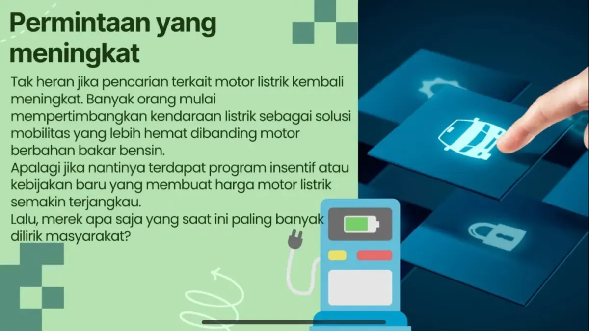 Subsidi motor listrik 2026 diprediksi mulai berjalan Agustus mendatang. Simak 5 merek motor listrik yang paling diminati masyarakat.