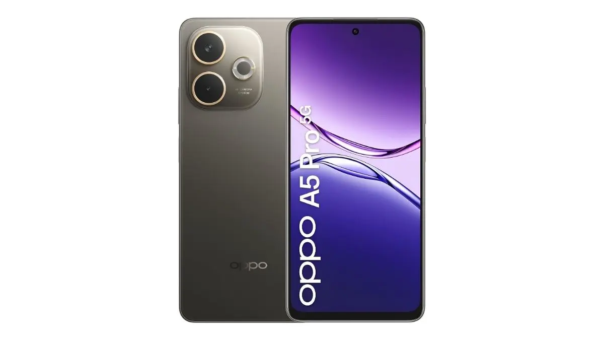 OPPO A5 Pro hadir dengan IP69, baterai 5.800 mAh, dan 45W SuperVOOC, tetapi masih memakai layar HD+ 90Hz dan tidak memiliki NFC. (Pinterest)
