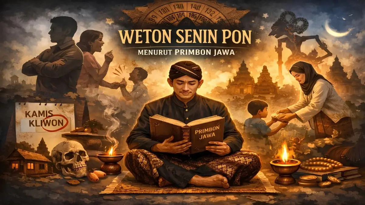 Weton Senin Pon menurut Primbon Jawa disebut mencapai puncak rezeki pada usia 36-42 tahun dan menghadapi risiko bangkrut di usia 42-48 tahun. (Google)