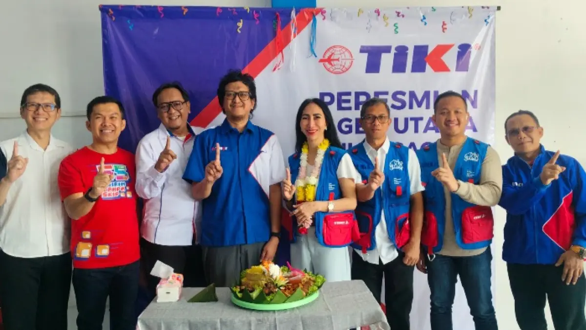 Peresmian agen utama TIKI Tulungagung yang dihadiri langsung Direktur Utama TIKI, Ibu Yulina Hastuti, beserta jajaran manajemen, pada Minggu (26/7/2026).(DHIYAH AYU/RATU)
