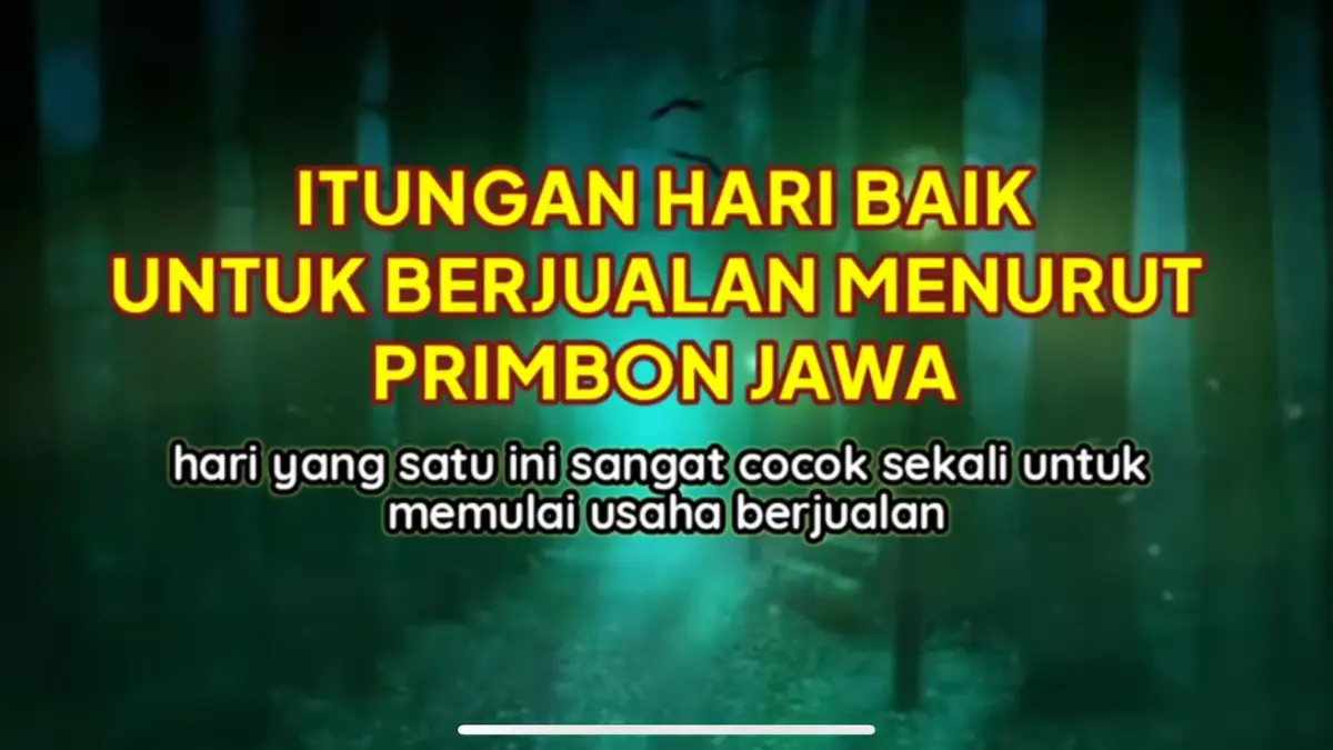 Hari baik membuka usaha menurut Primbon Jawa dipercaya dapat memengaruhi kelancaran bisnis. Simak penjelasan watak setiap hari, dari Senin hingga Minggu.
