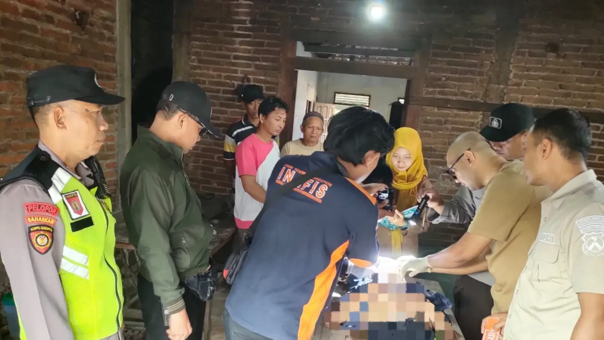 Seorang Lansia ditemukan mengapung di Sumur dekat Rumahnya. (POLRES TULUNGAGUNG)
