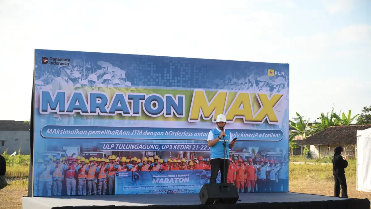 Apel Maraton MAX (Maksimalkan Pemeliharaan JTM dengan Borderless Antar Unit Menuju Kinerja Excellent) pada 21–22 Juli 2026 di Lapangan Batangsaren, Jalan Ringin Kembar, Desa Batangsaren, Kecamatan Kauman, Kabupaten Tulungagung.