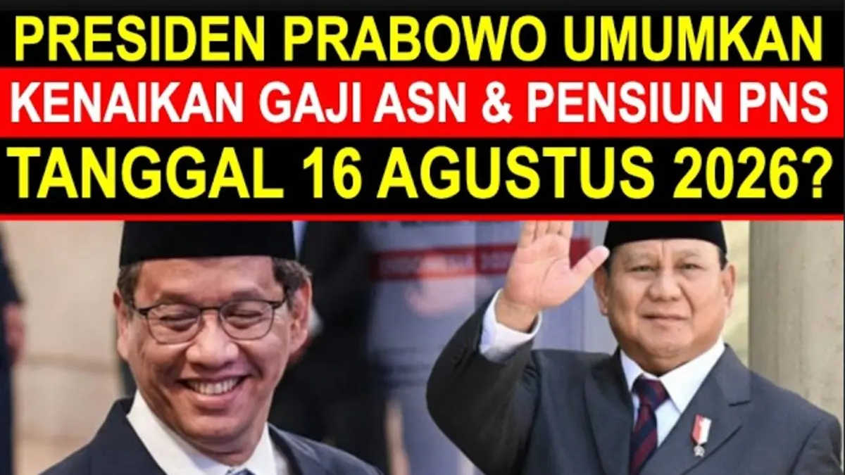 Kenaikan gaji PNS 2027 belum dipastikan pemerintah. Dokumen fiskal 2027 belum menyebut kenaikan gaji, sementara THR dan gaji ke-13 tetap dianggarkan. (Youtube. com)