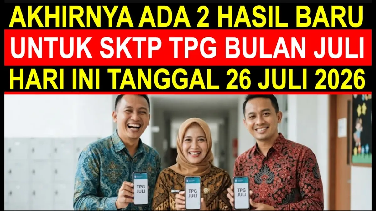 SKTP Juli 2026 mulai terbit di Info GTK. Simak status terbaru, tahapan pencairan TPG, syarat validasi, dan kabar kenaikan gaji ASN 2027. (Youtube.com)