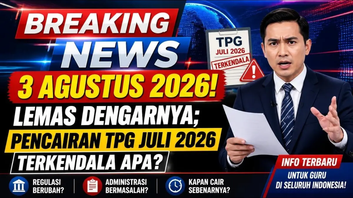 TPG Juli 2026 belum cair? Cek Info GTK dan Dapodik. Data murid baru, jam mengajar, validasi, SKTP hingga SP2D menjadi tahapan yang perlu diperhatikan. (Youtube.com)