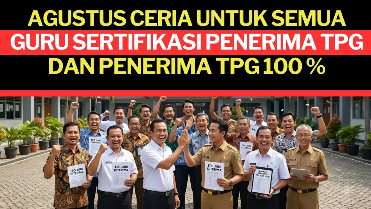 TPG non ASN Kemenag mulai cair. Anggaran Juli-Desember 2026 disebut tersedia, sementara TPG guru Kemendikdasmen juga dicairkan bertahap. (Youtube. com)