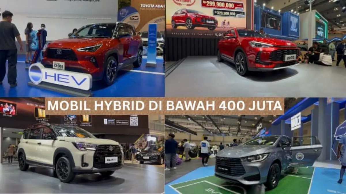 Daftar mobil hybrid di bawah Rp400 juta pada GIIAS 2026. Mulai Toyota Yaris Cross Hybrid, BYD M6 DM, Chery Tiggo Cross CSH hingga MG ZS Hybrid Plus.