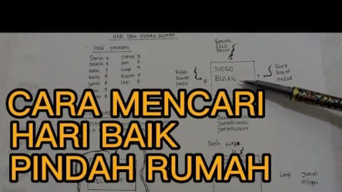 Hari baik pindah rumah menurut Primbon Jawa memperhatikan hari larangan, Nogo Bulan, dan Nogo Dino berdasarkan arah perpindahan.