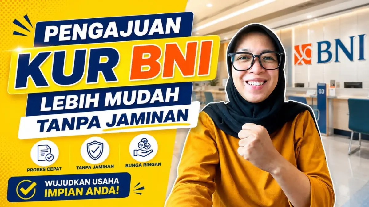 KUR BNI 2026 menawarkan bunga sekitar 6 persen dengan plafon hingga Rp500 juta. Simak syarat, dokumen, jenis KUR, dan tahapan pengajuannya. (Youtube. com)