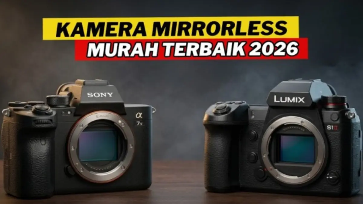 Rekomendasi kamera mirrorless terbaik 2026 dari Canon, Sony, Nikon, dan Fujifilm dengan fitur video 4K hingga 6.2K serta harga terbaru.