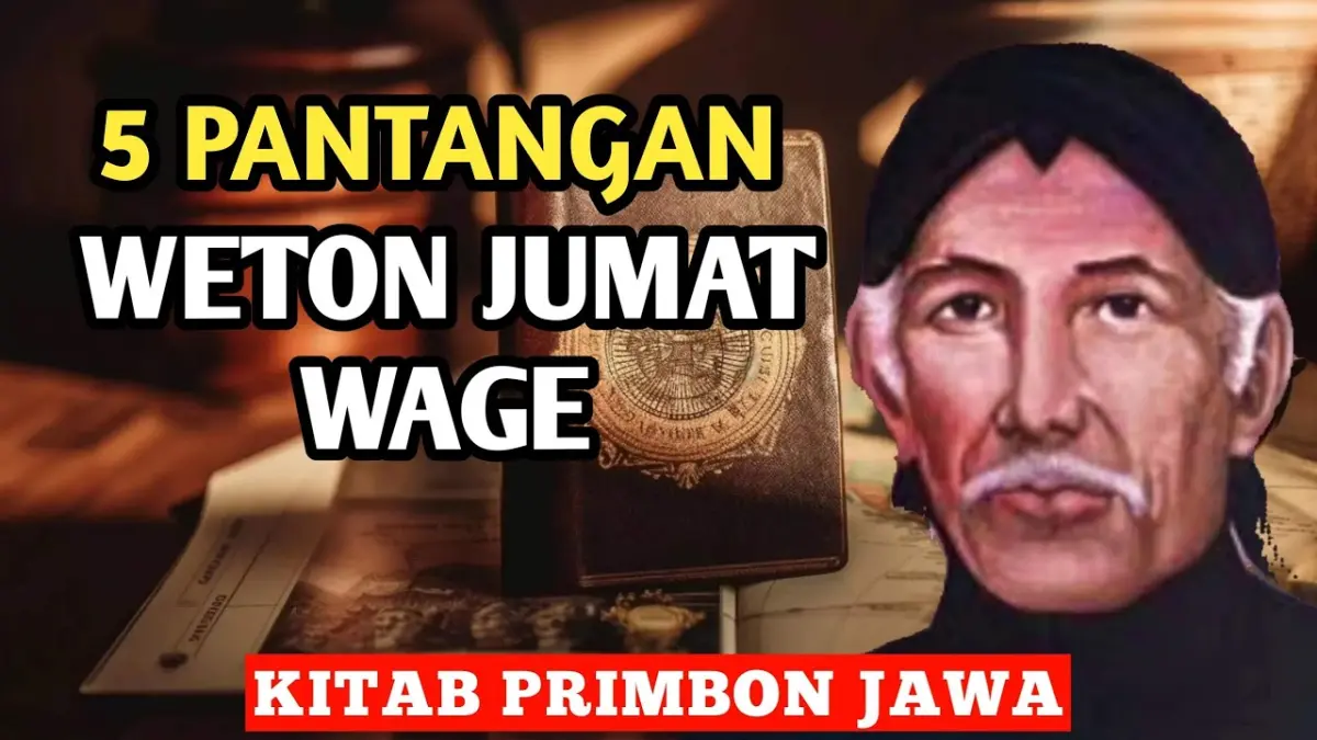 Weton Jumat Wage memiliki 5 pantangan dan sejumlah hari naas menurut primbon Jawa. Simak hari yang disebut perlu diwaspadai serta cara menyikapinya. (Youtube. com)
