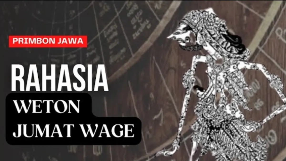 Weton Jumat Wage punya neptu 10. Primbon Jawa menyebut rezeki mulai berubah pada usia 30-35 tahun, termasuk jodoh, karier, watak, dan aura. (Youtube. com)