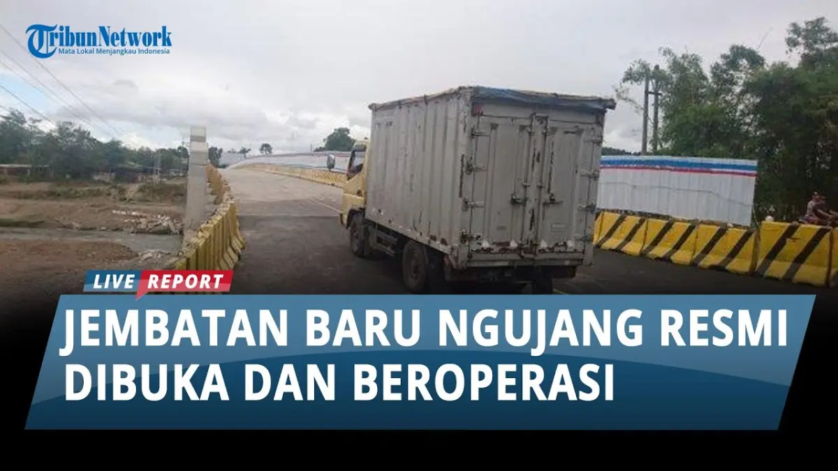 Jembatan Baru Ngujang 1 resmi dibuka setelah tiga kali tertunda. Jembatan lama ditutup dan akan dibongkar untuk pembangunan jembatan kembar empat lajur. (Youtube. com)