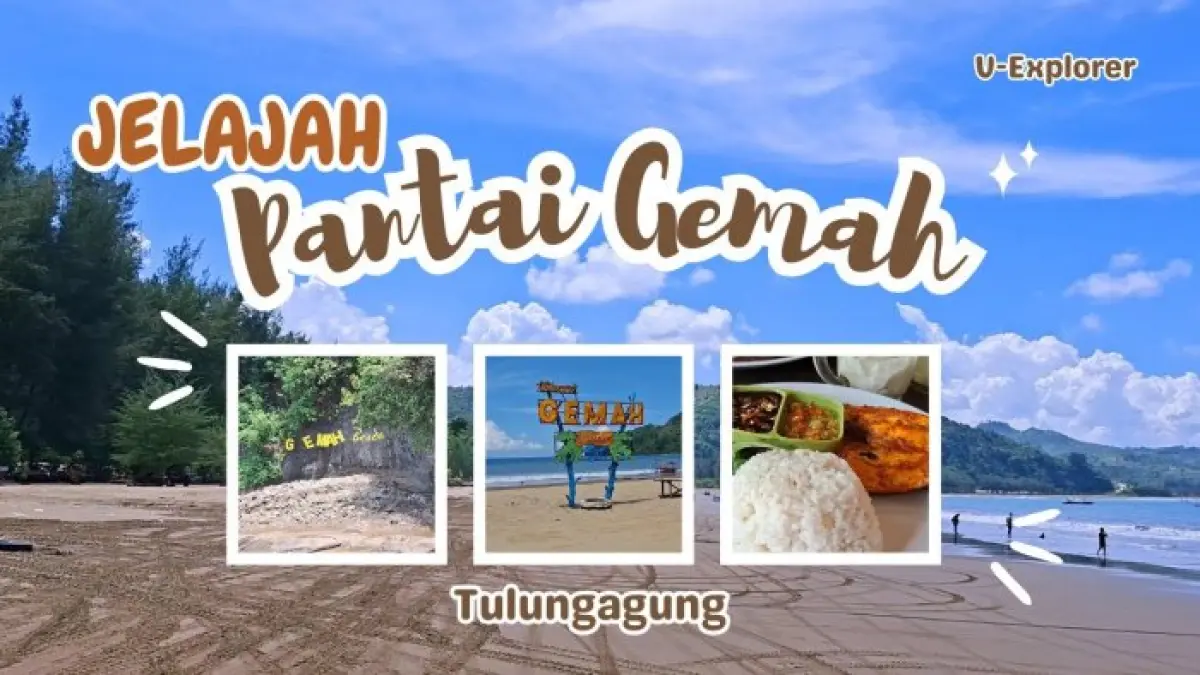 Pantai Gemah Tulungagung menawarkan tiket Rp10 ribu, ATV Rp100 ribu per jam, panorama alam, dan ikan bakar Rp25 ribu.