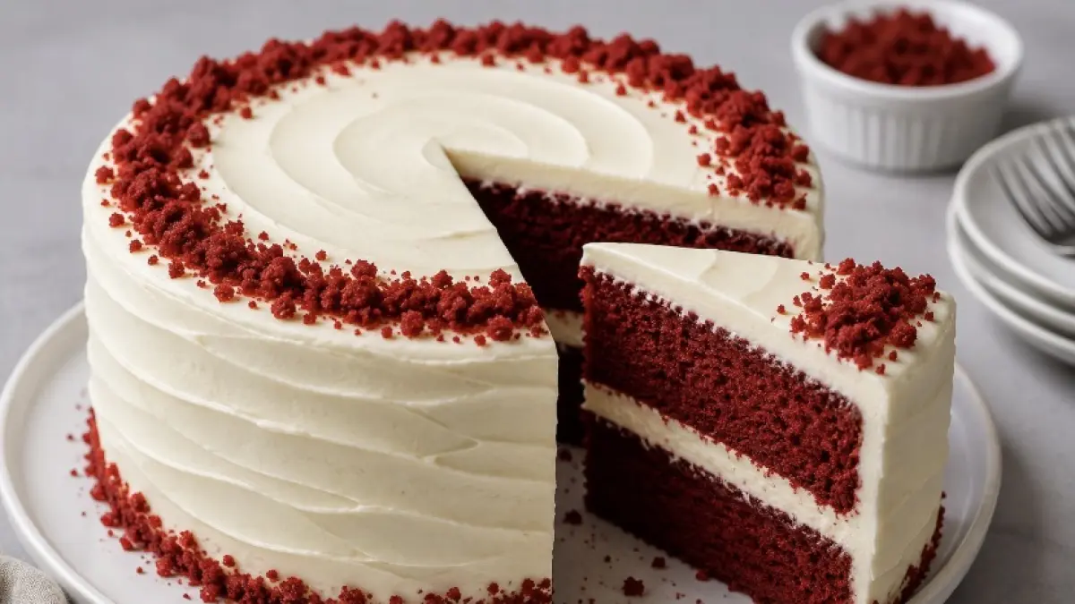 Red velvet cake lembut dan moist ternyata bisa dibuat dengan proses sederhana. Simak cara membuatnya hingga cream cheese frosting.