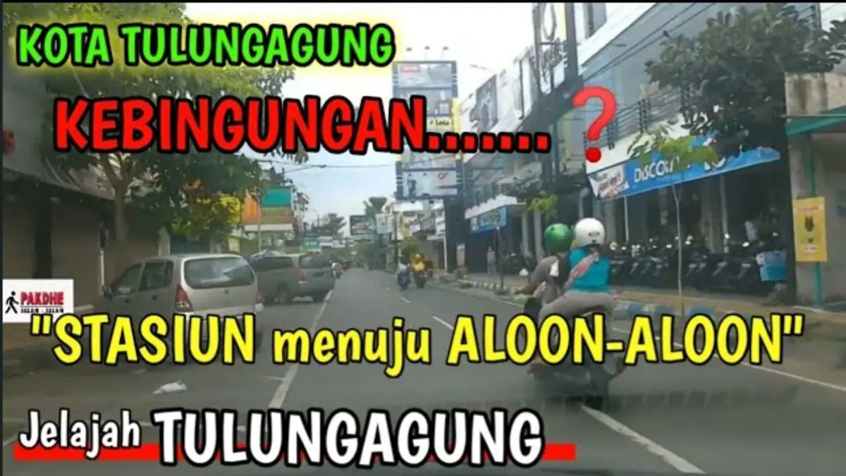 Stasiun Tulungagung ke Alun-Alun ternyata tidak jauh. Simak rute yang dilewati, sejumlah patokan jalan, serta jalur alternatif agar tak salah arah. (Youtube. com)
