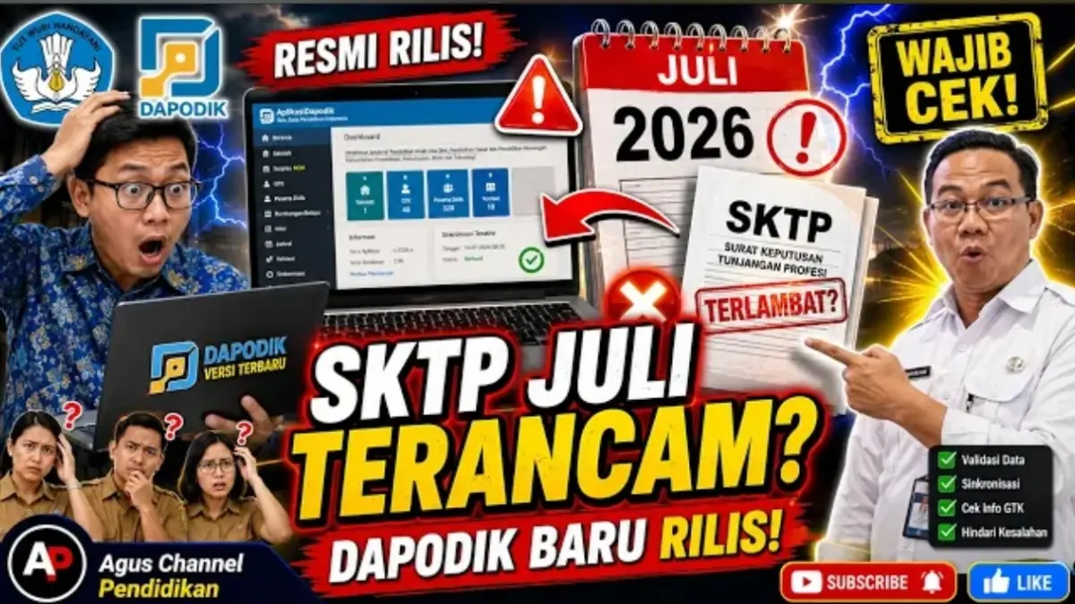 Sinkronisasi Dapodik 2027 menjadi tahap krusial bagi sekolah dan guru. Operator diimbau menghindari tujuh kesalahan setelah sinkronisasi karena berpotensi menghambat proses validasi data, penerbitan SKTP, hingga pencairan Tunjangan Profesi Guru (TPG) Juli 2026.