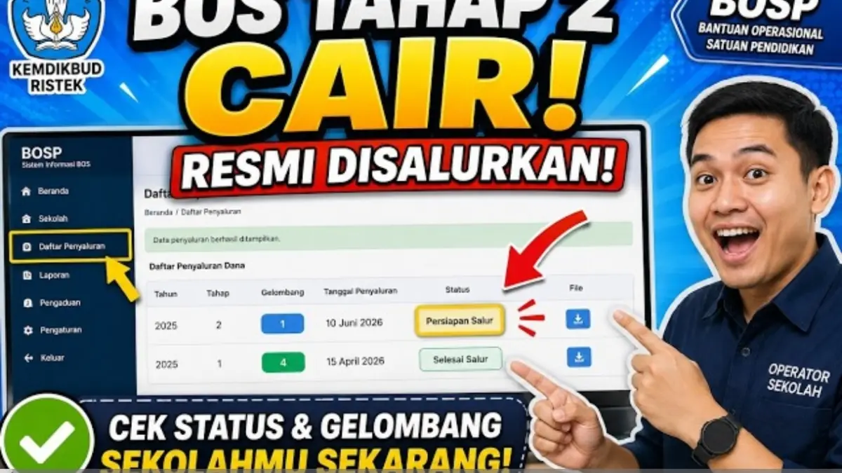 Guru bersertifikasi mulai memantau perkembangan pencairan Tunjangan Profesi Guru (TPG) Juli 2026 melalui Info GTK. Meski SKTP sebagian penerima telah terbit, proses validasi data dan penerbitan SP2D masih berlangsung sebelum dana disalurkan ke rekening guru.