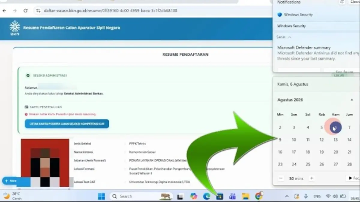 Pengumuman P3K Sekolah Rakyat 2026 belum muncul hingga 6 Agustus. Simak perkiraan rilis, cara cek SSCASN, pemeringkatan, dan persiapan SKT. (Youtube. com)