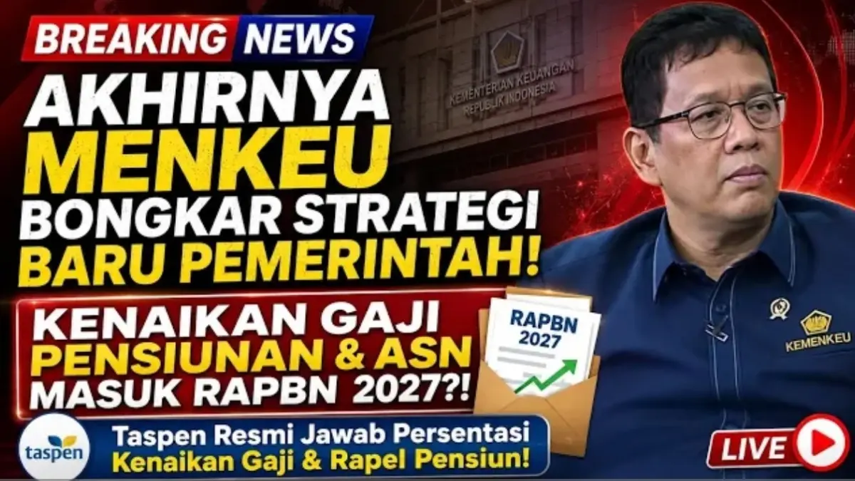 Taspen memastikan belum ada kenaikan gaji pensiunan maupun rapelan. Gaji ke-13 mulai cair bertahap paling cepat 2 Juni 2026.