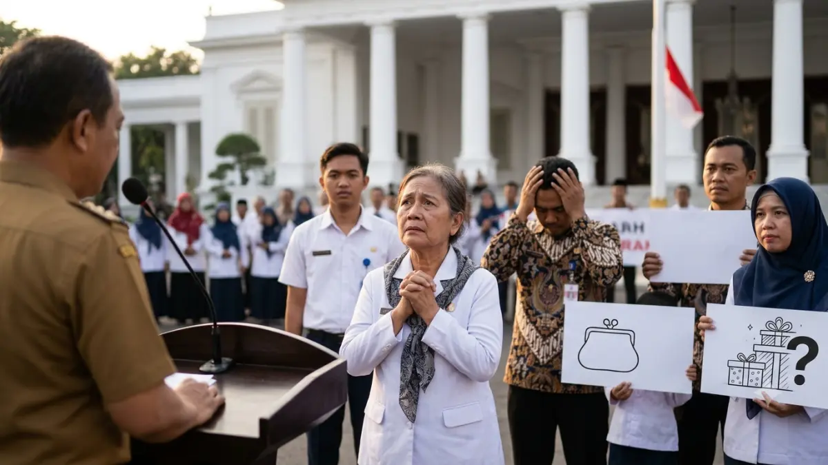 THR Guru 2026 belum diumumkan Presiden Prabowo. Simak update terbaru soal TPG Guru 2026, anggaran Rp55 triliun, dan jadwal pencairannya.