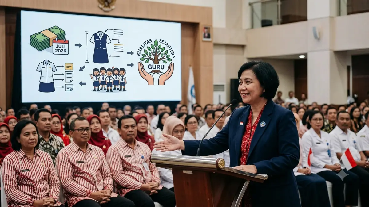 TPG Juli 2026 mulai cair. Simak kategori guru yang menerima, pesan Dirjen GTK, dan aturan terbaru seragam sekolah.