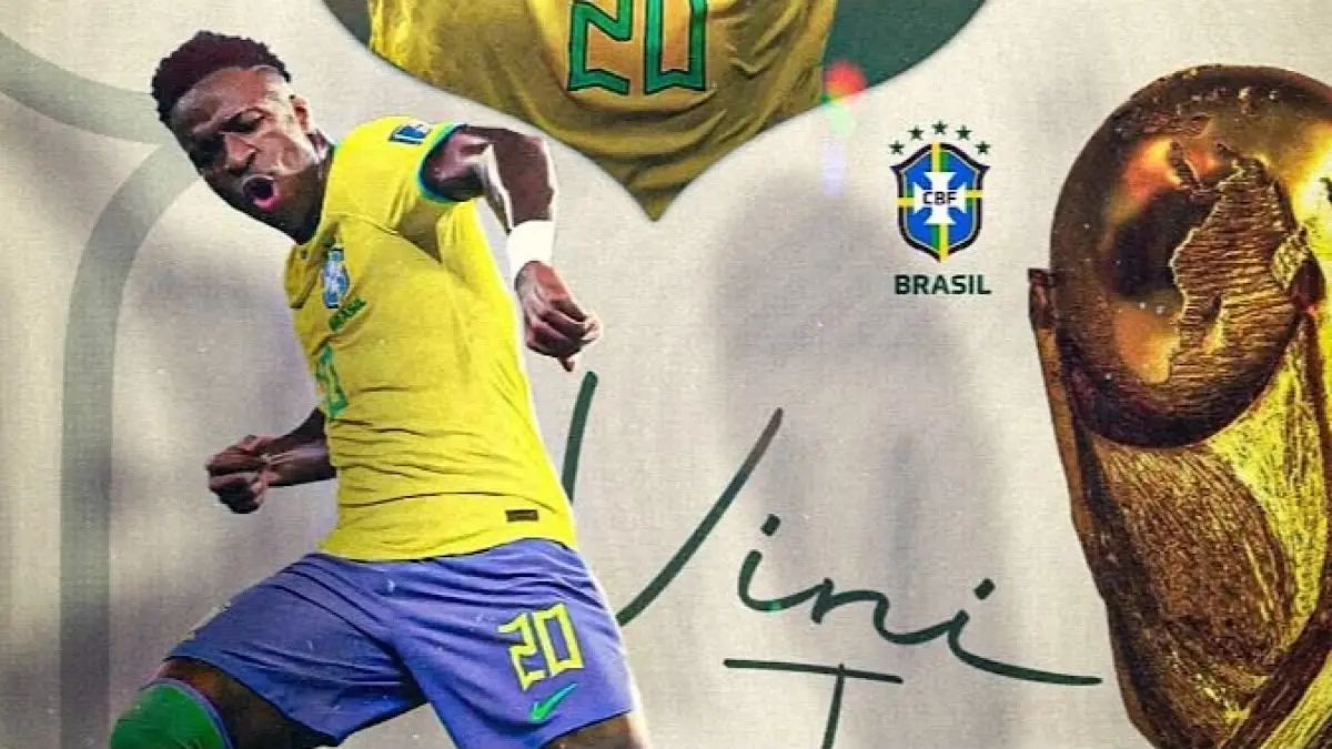 Vinicius Junior perpanjang kontrak di Real Madrid hingga 2032 setelah negosiasi panjang. Nilai gajinya naik signifikan dan rumor kepindahan ke Arsenal pun dipastikan mereda.(pinterest)