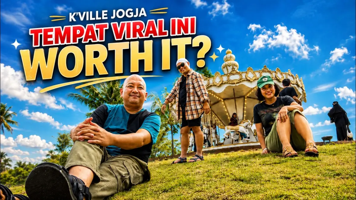 Kaliurang Jogja punya destinasi viral dengan area hijau, komedi putar, kafe, gelato, dan kuliner mulai Rp20 ribuan. Cocok untuk healing. (Youtube. com)